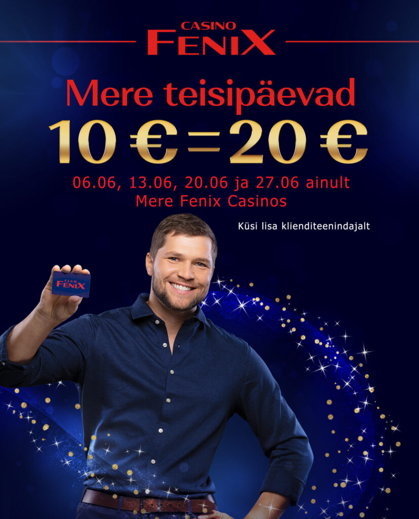Mere teisipäevad 10€=20€ Mere teisipäevad 10€=20€