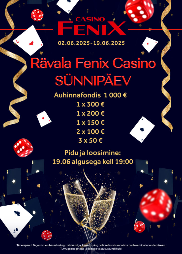 Rävala Fenix Casino sünnipäev Rävala Fenix Casino sünnipäev