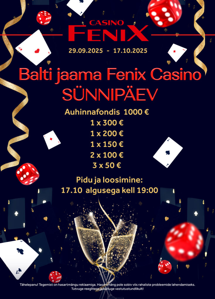 Balti jaama Fenix Casino sünnipäev