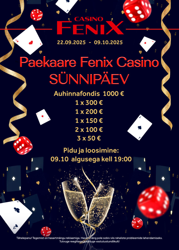 Paekaare Fenix Casino sünnipäev
